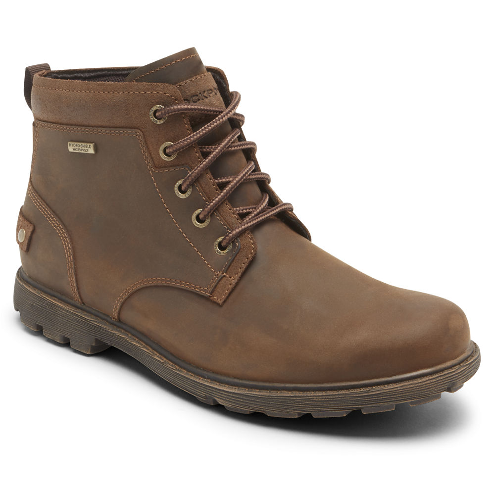 Botas Rockport Hombre Mexico - Rugged Bucks 2 Chukka Marrom - HVUAO2630